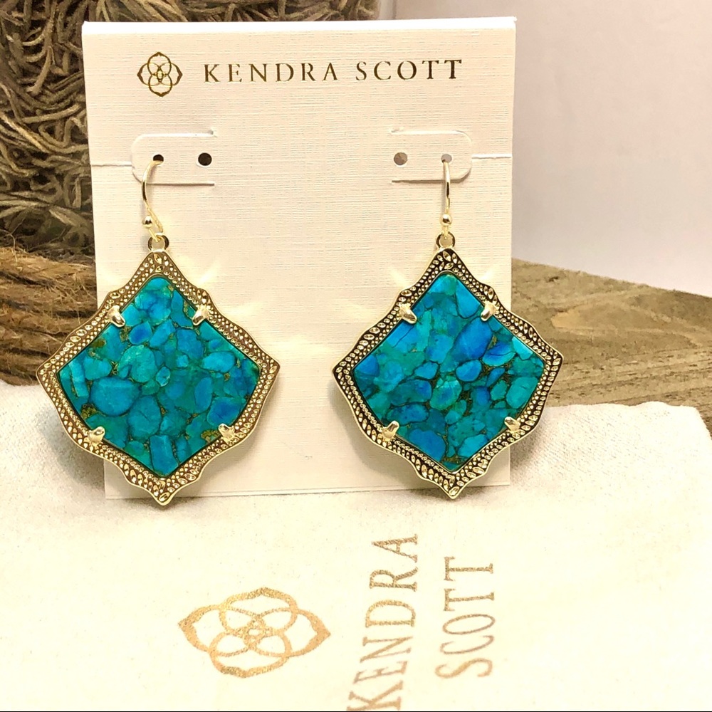 Kendra Scott Kirsten Drop Earrings In Turquoise